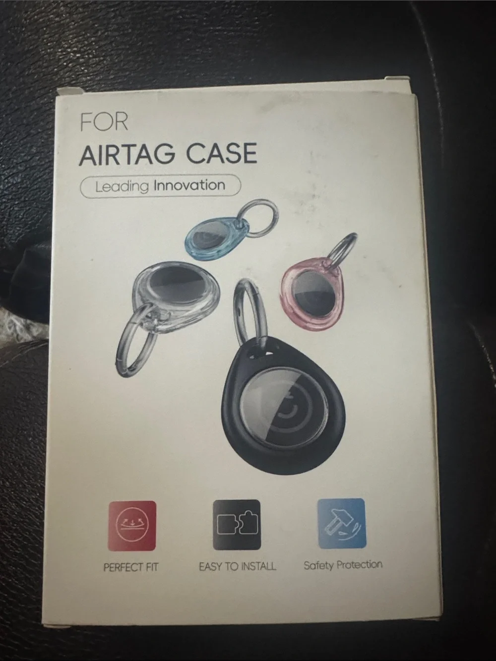 4 Pack Waterproof for Airtag Holder Case with Keychain, Shockproof & Dustproof A